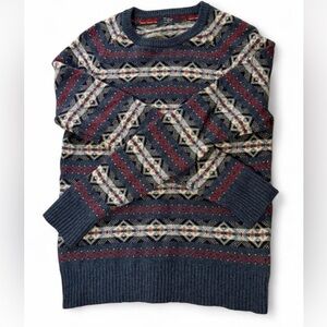 J. Crew Men's Wool Geometric Sweater